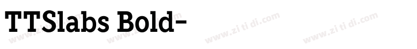 TTSlabs Bold字体转换